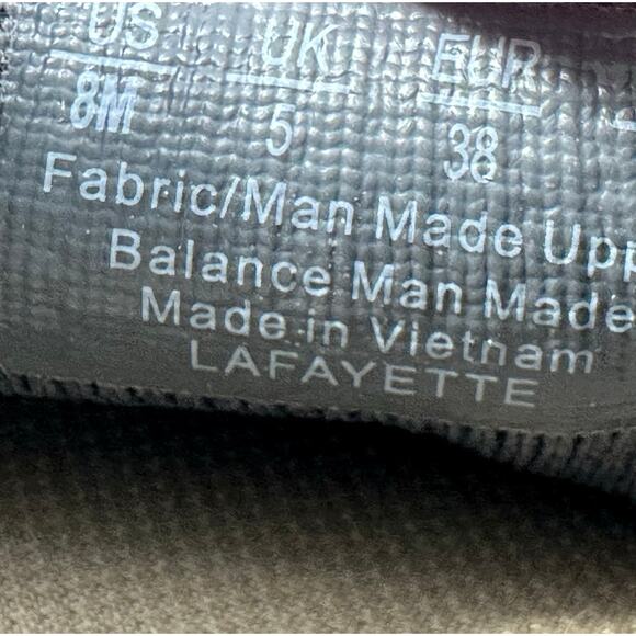 Naturalizer‎ Lafayette Size 8M Slip On Sneakers Shoes Black with White Stripe - Picture 5 of 7